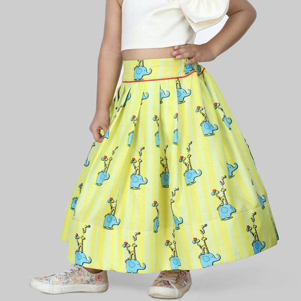 Girls Length Flared Skirts